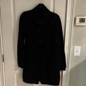 United Colors Of Benetton Black Knit Coat